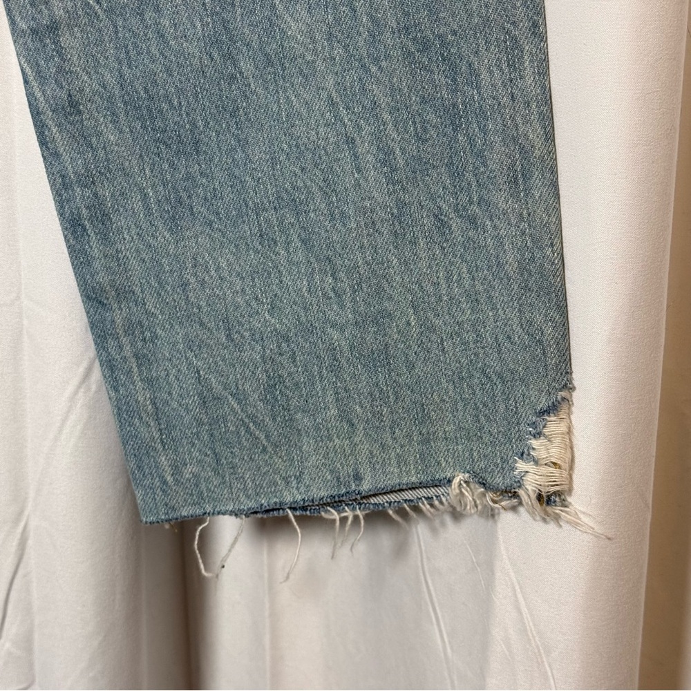 FRAME Le Original Jeans High Rise Crop Distressed Raw Hem NWT 27 - Picture 9 of 10
